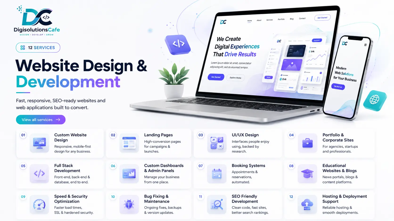 Website design and development work